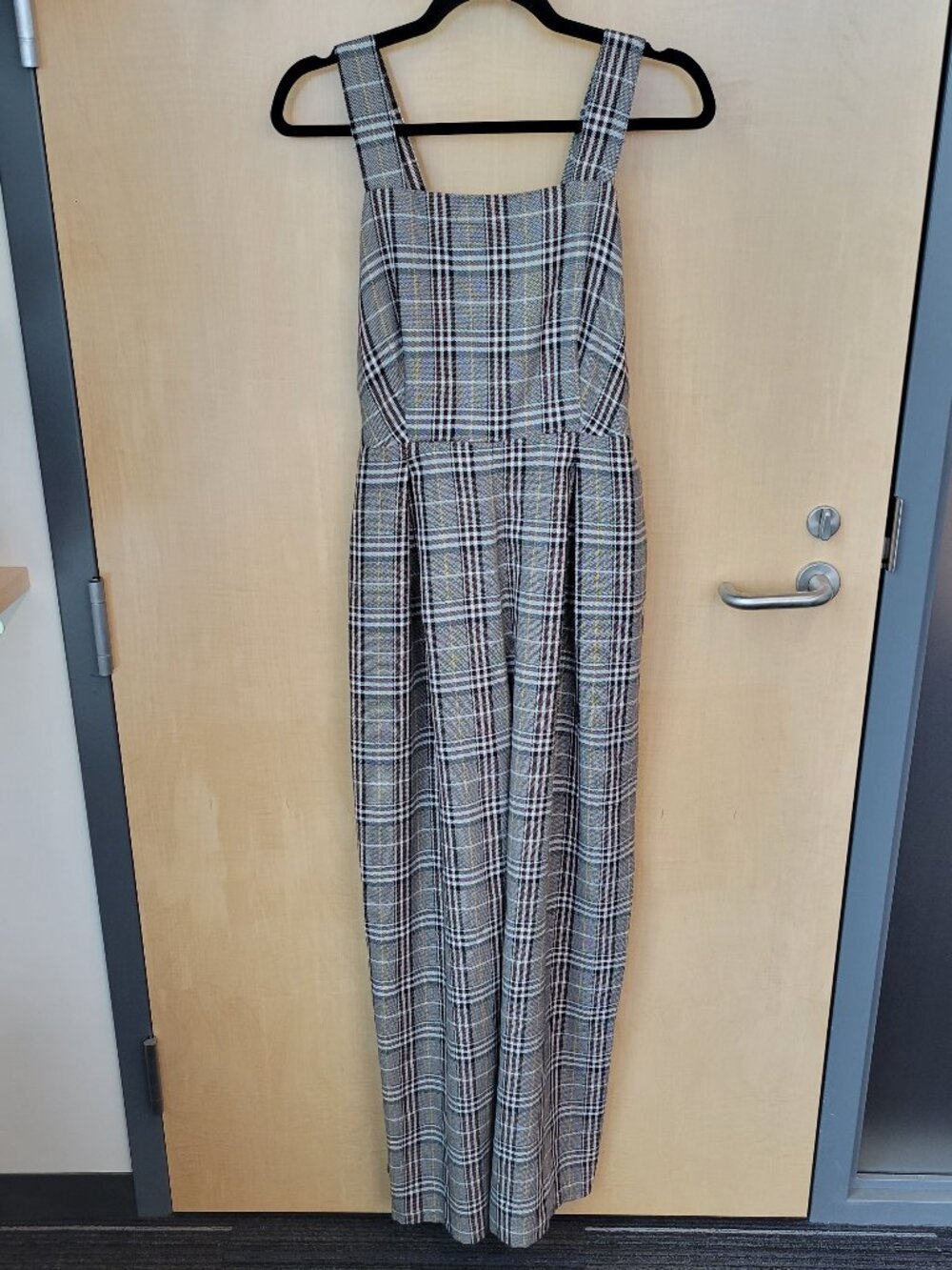 Shop 1One Plaid Sleeveless Jumpsuit